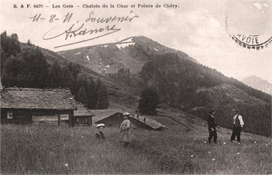 Carte Postale : Association Coutumes, patrimoins et traditions aux Gets