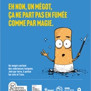 Un mégot magicien, qui disparaît comme par enchantement